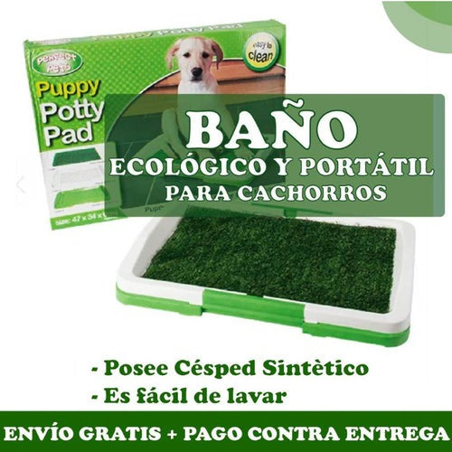 BANO ECOLÓGICO Y PORTATIL PARA PERROS