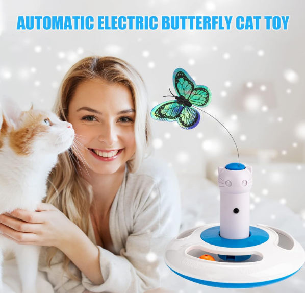 JUGUETE GIRATORIO AUTOMÁTICO PARA GATOS